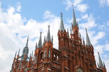 Obraz premium Roman Catholic Cathedral of the Immaculate Conception of the Blessed Virgin Mary. Moscow. Russia.