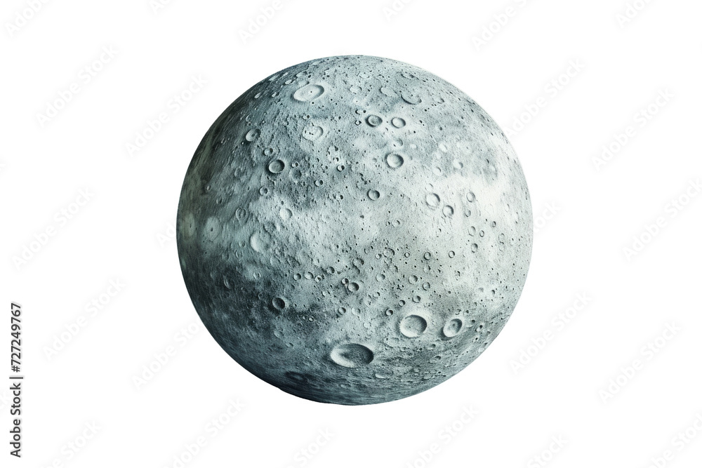 Aufkleber conceptual image featuring callisto, one of jupiter's moons, showcasing its heavily cratered surface