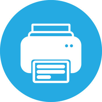 Printer icon design template vector 03