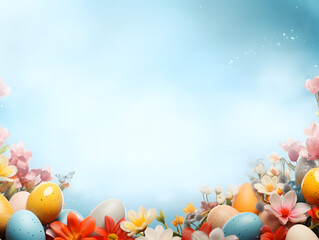 easter background with empty space