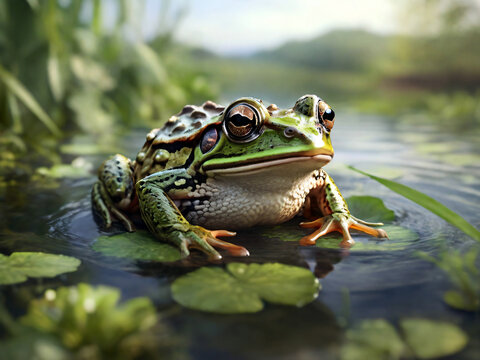 frog in the pond generative ai