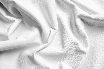 Luxurious White Leather Texture: Abstract Background with Natural Surface Structure