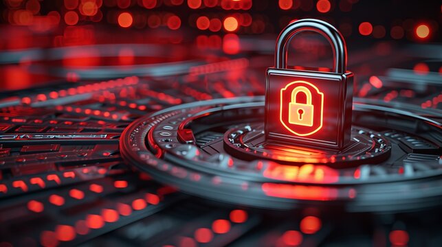 Immersive holographic display showcasing an array of dazzling interactive security icons