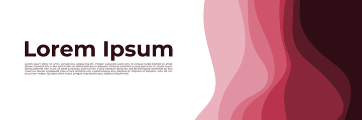 abstract pink love wave pattern background vector illustration good for web banner, ads banner, booklet, wallpaper, background template, and advertising