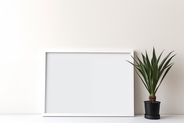 Minimalist Interior Design with Mockup Frame