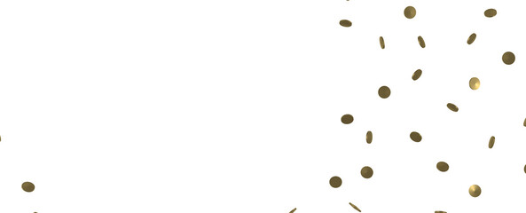 Radiant Revelry: Dynamic 3D Illustration of a Radiating Gold Confetti Celebration