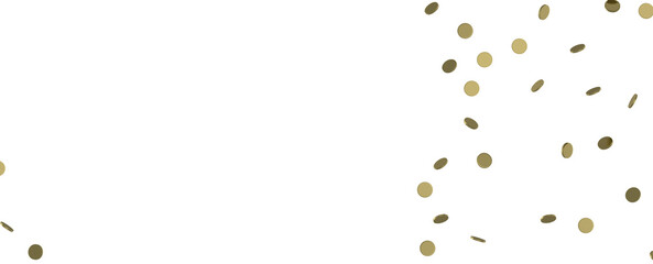 Radiant Revelry: Dynamic 3D Illustration of a Radiating Gold Confetti Celebration