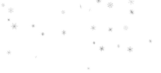 Magical Snowfall: Brilliant 3D Illustration Showcasing Descending Christmas Snowflakes