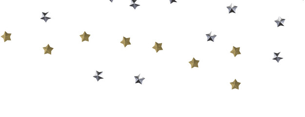 XMAS Stars - stars. Confetti celebration, Falling golden abstract decoration for party, birthday celebrate,