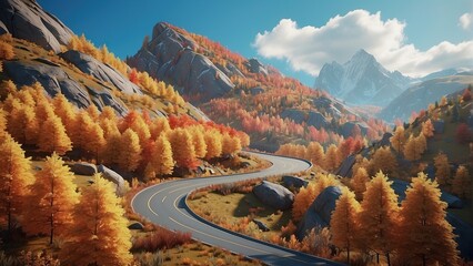 autumn in the mountains
