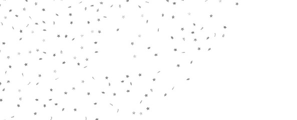 Obraz premium sparkling Christmas confetti falling isolated on white