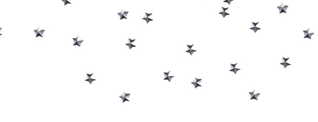 XMAS stars background, sparkle lights confetti falling. magic shining Flying christmas stars on night