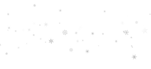 Frosty Snowfall: Mesmeric 3D Illustration Depicting Descending Holiday Snowflakes