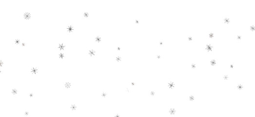 Frosty Snowfall: Mesmeric 3D Illustration Depicting Descending Holiday Snowflakes