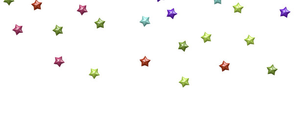 Heavenly Rainbow Shower: 3D Illustration Brings the Beauty of Stars to Life