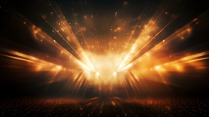 The background filled with concert lights creates a grand and special atmosphere. Colorful light spreads beautifully to bring liveliness to the concert.The hot and energetic atmosphere will excite you