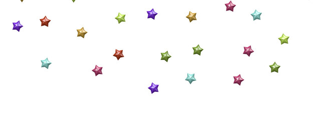 Heavenly Rainbow Shower: 3D Illustration Brings the Beauty of Stars to Life