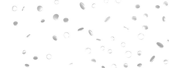 Enchanting Delight: Spectacular 3D Illustration Showcasing Enchanting silver Confetti