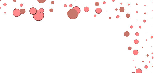 Glittering confetti on a transparent background. Holiday confetti png. red confetti falls from the sky.