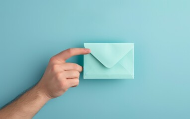 hand with e-mail