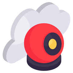 An icon design of cloud webcam 