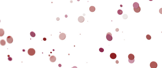 Glittering confetti on a transparent background. Holiday confetti png. red confetti falls from the sky.