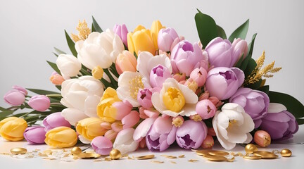 Obraz na płótnie Canvas bouquet of tulips 