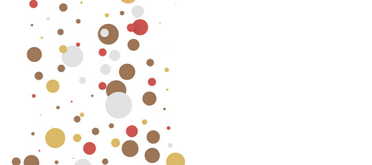  Colorful assorted confetti with serpentine on white