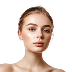 Fototapeta premium Beauty female model transparent background