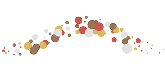 Multicolored paper confetti on transparent background. Realistic confetti flying. Colorful scattered items to holiday decorations.