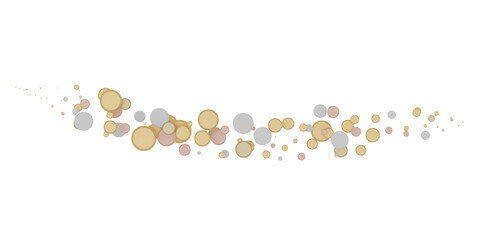 Radiant Festivity: Spectacular 3D Illustration Showcasing Radiating gold Confetti