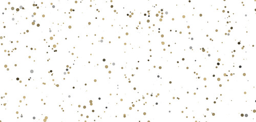 Fototapeta na wymiar Glittering gold confetti png. Glittering gold