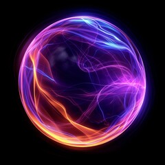 abstract glowing sphere