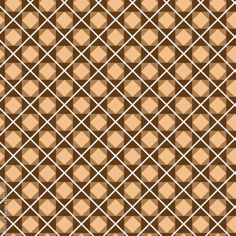 Poster abstract repeatable brown rectangle pattern.