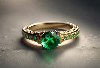 golden ring with diamonds