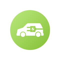 Electric car charger icon.