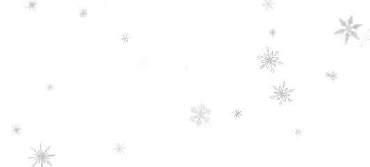 Obraz premium Gentle Snow Drift: Mind-Blowing 3D Illustration of Falling Holiday Snowflakes