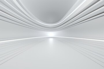 White background 3D room light abstract stage floor. 