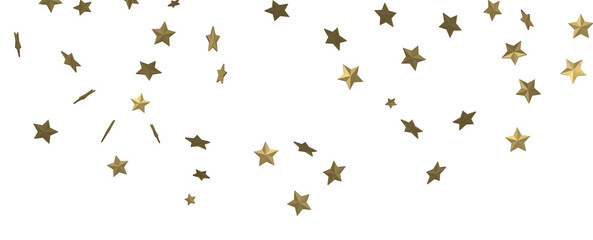 Stellar Symphony: Embark on a Visual Journey with 3D Gold Stars Rain