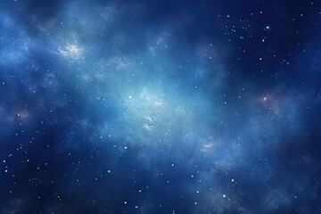 the galaxy with stars and blue milky background