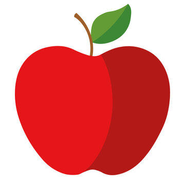 Vector red apple icon