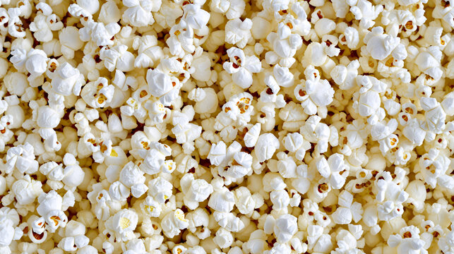 Close up of Cinema Food popcorn in a full screen tile image that can be repeated infinitely 