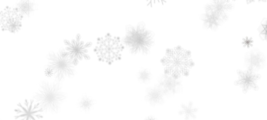 Snowflake Storm: Astonishing 3D Illustration of Descending Festive Snowflakes