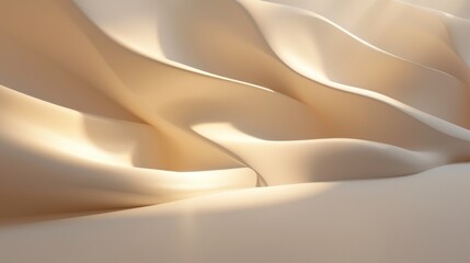 Obraz premium A dynamic play of light and shadow creates an abstract design on a beige backdrop