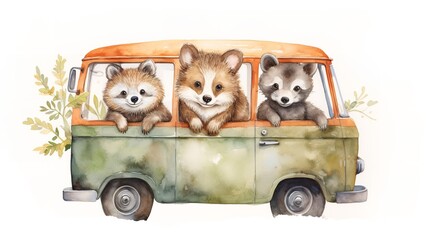 Animal Mix - Illustrations for Playful Paws Trendy Collection

