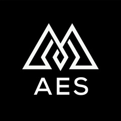 AES Letter logo design template vector. AES Business abstract connection vector logo. AES icon circle logotype.
