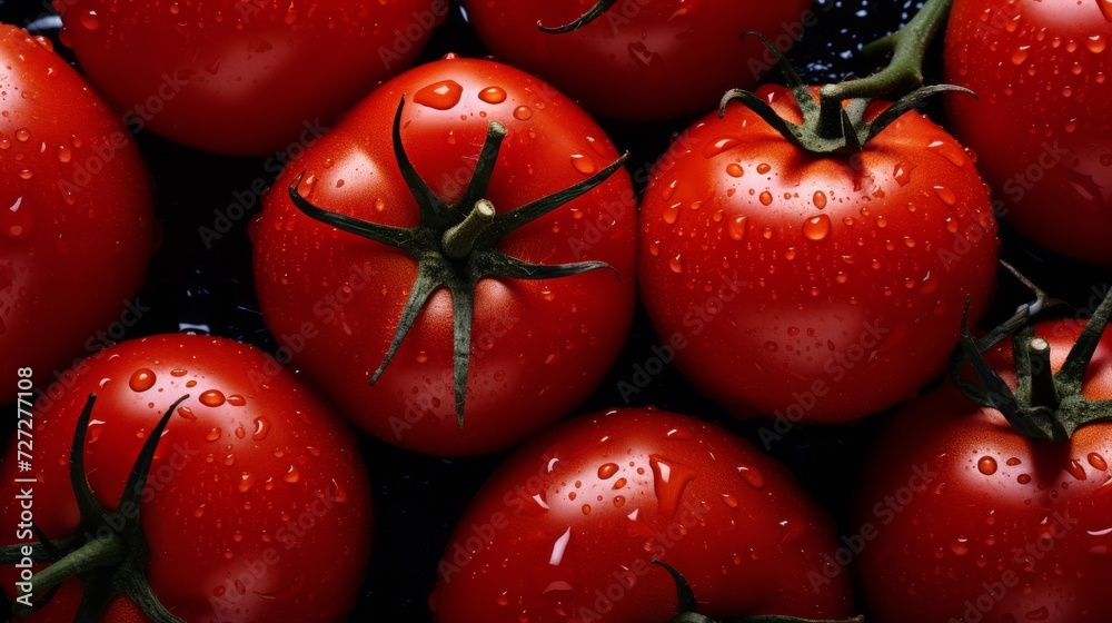 Poster lush tomato texture generative ai