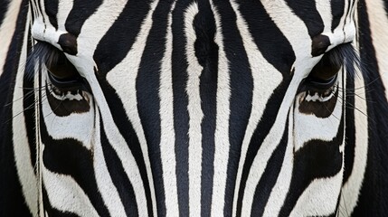 Fototapeta na wymiar Close up zebra stripes pattern texture background, realistic --ar 16:9 --v 6 Job ID: ed481224-be5e-4fd6-b5d3-0051649c4456