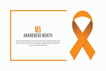 MS Awareness Month background.