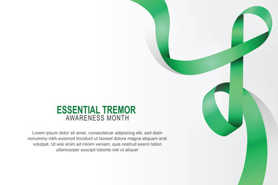 Essential Tremor Awareness Month background.